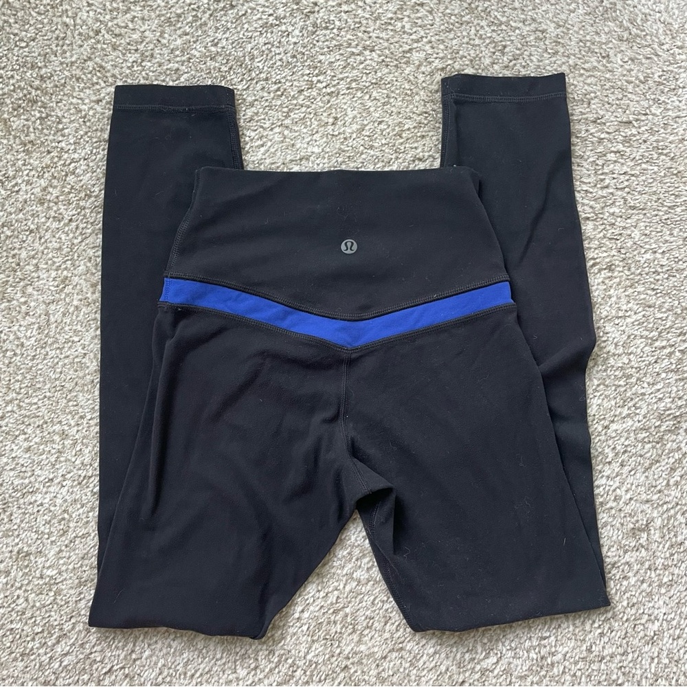 Lululemon Original Align Pant Black/sapphire 2